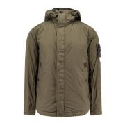 Stone Island Crinkle Reps Parka med dold huva Green, Herr