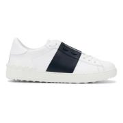 Valentino Garavani Vita Lädersneakers med Gummisula White, Herr