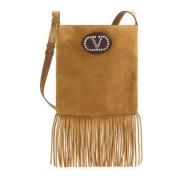 Valentino Garavani Nellcôte Brun Mocka Axelväska Brown, Dam