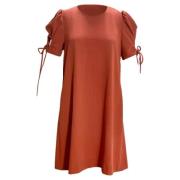 Chloé Pre-owned Pre-owned Polyester klnningar Red, Dam