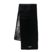 Herno Faux Fur Stole Black, Dam