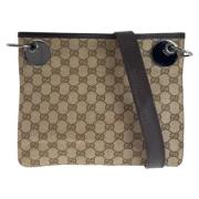 Gucci Vintage Pre-owned Canvas crossbodyvskor Brown, Dam