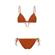 Lido Terrakotta Triangel Bikini Set Brown, Dam