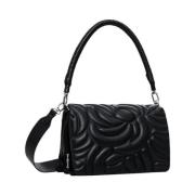 Desigual Minimalistisk Polyuretan Handväska Damkollektion Black, Dam