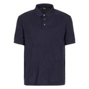 Armani Exchange Polo MM Logo Intarsio Blue, Herr