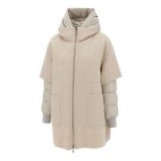 Moorer Lyxig Fabula Damcape Beige Beige, Dam