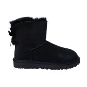 UGG Mocka och ull vinterstövlar Black, Dam