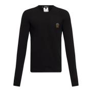 Versace Underkläder T-shirt med långa ärmar Black, Herr