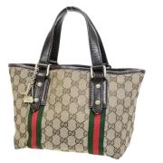 Gucci Vintage Pre-owned Canvas gucci-vskor Beige, Dam