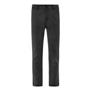 BomBoogie Svarta Slim Chino Byxor med Corduroy Black, Herr