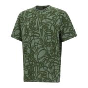 Paul Smith Grön Optisk Kedjemönster T-shirt Green, Herr