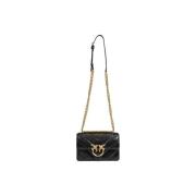 Pinko Premium Läderhandväska Damkollektion Black, Dam