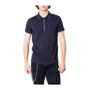 Armani Exchange Blå Bomull Polo Skjorta Kort Ärm Blue, Herr