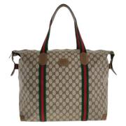 Gucci Vintage Pre-owned Canvas gucci-vskor Brown, Dam