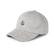 Moncler Logo Patch Baseball Cap Grå Gray, Herr