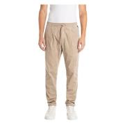 Replay Velvet Slim-fit Byxor Beige, Herr