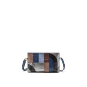 Maliparmi Liten Exotisk Intarsia Crossbody Väska Multicolor, Dam