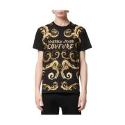 Versace Jeans Couture Svart T-shirt med Elegant Design Black, Herr