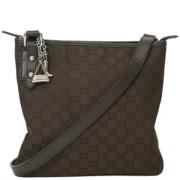 Gucci Vintage Pre-owned Canvas gucci-vskor Brown, Dam