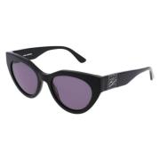 Karl Lagerfeld Svarta Acetat Solglasögon Black, Dam