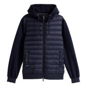 Tommy Hilfiger Ökenhimmel Mix Media Hoodie Blue, Herr