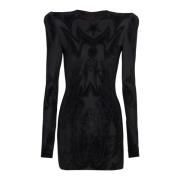 Balmain Jerseyklänning, kort modell Black, Dam