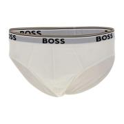 Hugo Boss Herr Stretch Bomullsbriefs, Vit White, Herr