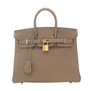 Hermès Vintage Pre-owned Laeder handvskor Beige, Dam