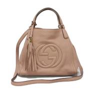 Gucci Vintage Pre-owned Laeder totevskor Beige, Dam