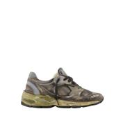 Golden Goose Svarta Läder Dad Sneakers Multicolor, Dam