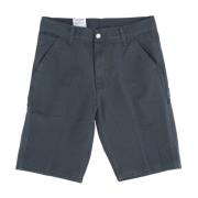 Carhartt Wip Grön Stone Washed Knä Shorts Green, Herr