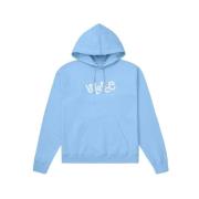 Object Balance Print Hoodie Pop Blue Blue, Herr