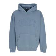 Obey Collegiate Lättvikts Hoodie Blå Blue, Herr