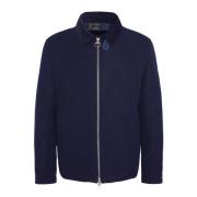 Barbour Elegant Ulljacka Inspirerad av Harrington-stil Blue, Herr