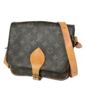 Louis Vuitton Vintage Pre-owned Canvas axelremsvskor Brown, Dam