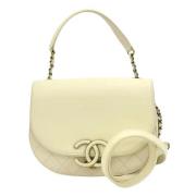 Chanel Vintage Pre-owned Laeder chanel-vskor Beige, Dam