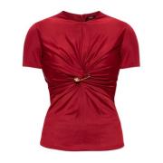 Versace Draped top Red, Dam