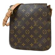 Louis Vuitton Vintage Pre-owned Canvas axelremsvskor Brown, Dam