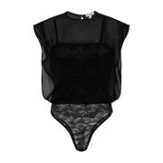 Alaïa Ärmelös body Black, Dam