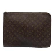 Louis Vuitton Vintage Pre-owned Canvas kuvertvskor Brown, Dam