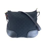 Gucci Vintage Pre-owned Canvas crossbodyvskor Black, Dam