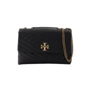 Tory Burch Laeder axelremsvskor Black, Dam