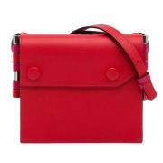 Hermès Vintage Pre-owned Laeder crossbodyvskor Red, Dam