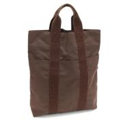 Hermès Vintage Pre-owned Canvas handvskor Brown, Dam