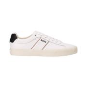 Hugo Boss Vit Läder Sneaker Höst/Vinter Kollektion White, Herr