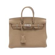 Hermès Vintage Pre-owned Laeder handvskor Beige, Dam