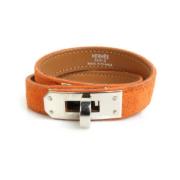 Hermès Vintage Pre-owned Mocka armband Orange, Dam