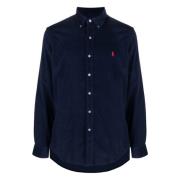 Polo Ralph Lauren Broderad Bomullsskjorta Blue, Herr