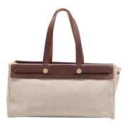 Hermès Vintage Pre-owned Canvas handvskor Brown, Dam