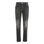 Philipp Plein Grå Jeans Aw24 Elegant Stil Gray, Herr